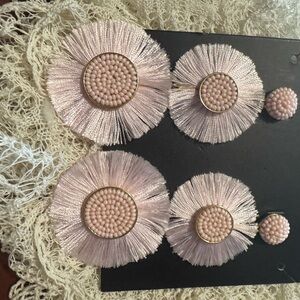 Chic Blush Pink Tassel Dangle earrings